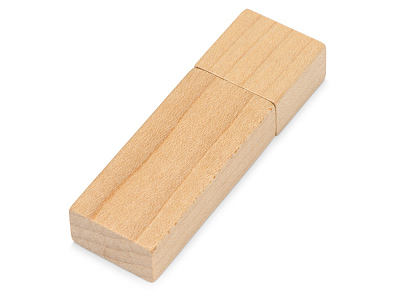 USB-флешка на 16 Гб Woody с магнитным колпачком (Натуральный)