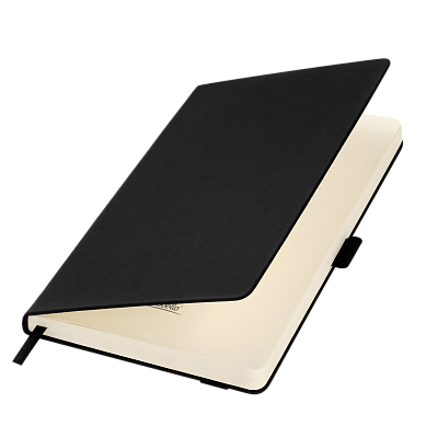 Ежедневник Alpha недатированный, черный/бежевый (Черный, бежевый)