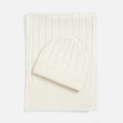 Шарф Bellish, белый (ванильный)