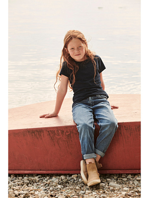 Футболка для девочек FOTL Girls Valueweight (Чёрный)