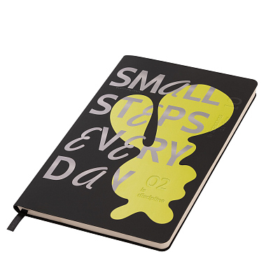 Ежедневник Спарк (Spark) недатированный, черный (без упаковки, без стикера)