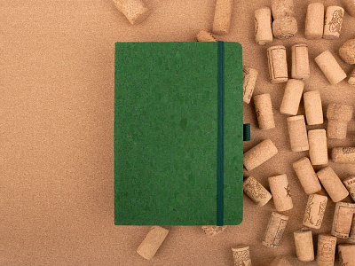 Блокнот Cork County, зеленый