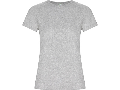 Футболка из органического хлопка Golden Woman женская (Серый меланж)