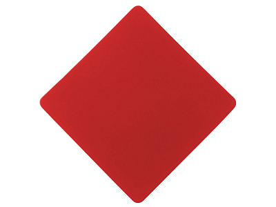 Патч Ромб, soft-touch (Красный)