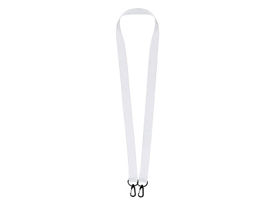 Ланъярд под сублимацию с 2-мя карабинами, 2 см (Белый) Ланъярд под сублимацию с 2-мя карабинами, 2 см (Белый)