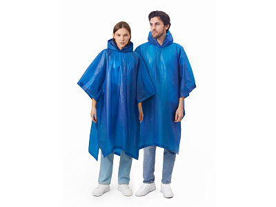 Пончо Hawaii c чехлом унисекс (Классический синий)