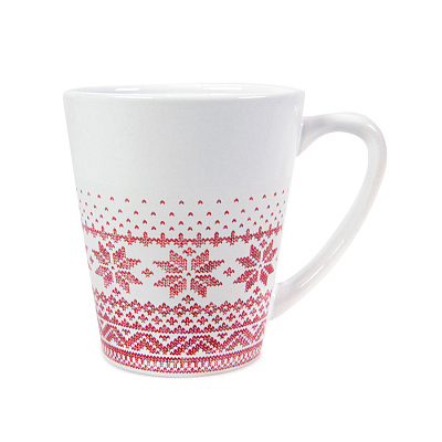 Кружка NUGLEX (Белый, красный)