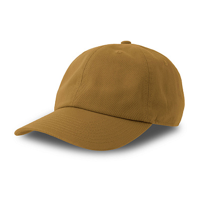 Бейсболка DAD HAT-S, 6 клиньев, металлическая застежка (Горчичный)