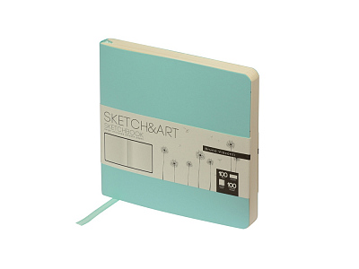 Скетчбук Sketch & Art 100 г/м2, soft-touch (Мятный)