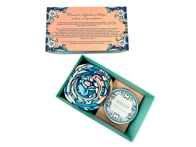 Набор: платок Царевна Лебедь и свеча Вдохновение (Разноцветный) Набор: платок Царевна Лебедь и свеча Вдохновение (Разноцветный)