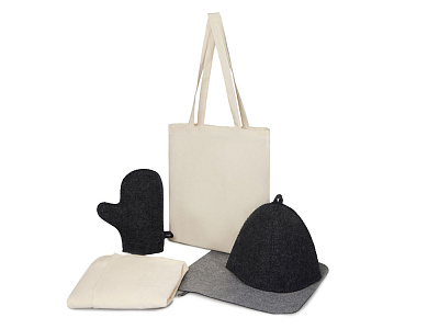 Банный набор с килтом Healing Light, мужской (Серый) Банный набор с килтом Healing Light, мужской (Серый)