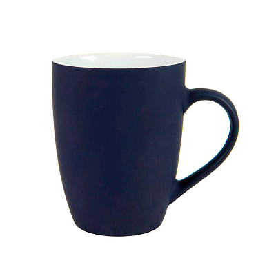 Кружка SWEET с прорезиненным покрытием (Тёмно-синий)