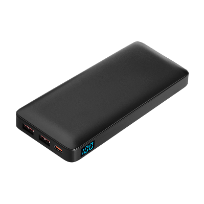 Внешний аккумулятор с цветной подсветкой Ancor PD Max Plus 10000 mAh  (Черный)