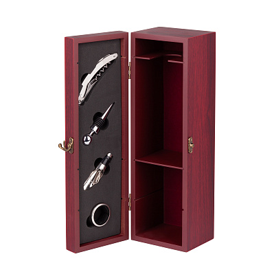 Набор винный "Салют" в подарочной коробке  (Бордо)