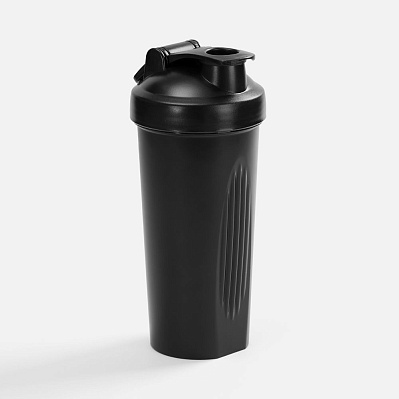 Спортивный шейкер Shake It Easy, черный (Чёрный)
