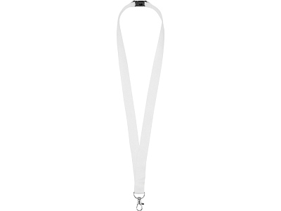 Ланьярд с карабином и замком безопасного разрыва (Белый)