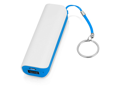 Портативное зарядное устройство Basis, 2000 mAh (Белый/голубой)