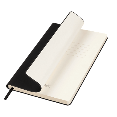 Ежедневник Spark недатированный, черный (с упаковкой, со стикерами) (Черный, бежевый)