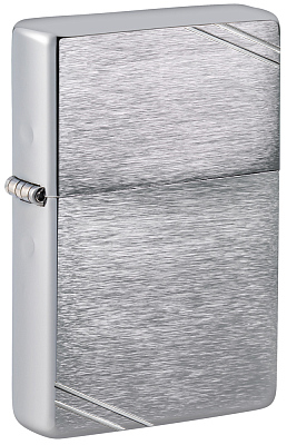 Зажигалка ZIPPO Vintage™ Series 1937, с покрытием Brushed Chrome, серебристая, 38x13x57 мм (Серебристый)