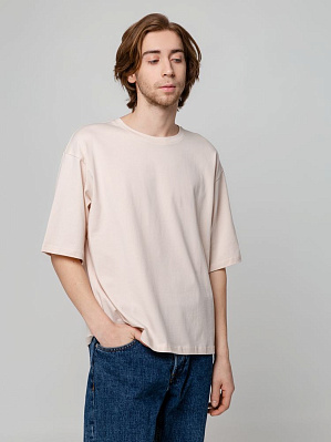 Футболка унисекс оверсайз Street Vibes, оранжевая (Бежевый)