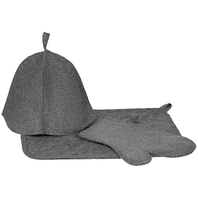 Набор для бани «Парилка», ver.2  (Серый)