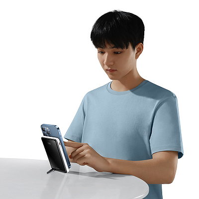 Беспроводной магнитный ПЗУ Baseus Magnetic Bracket 10000mAh 20W, розовый