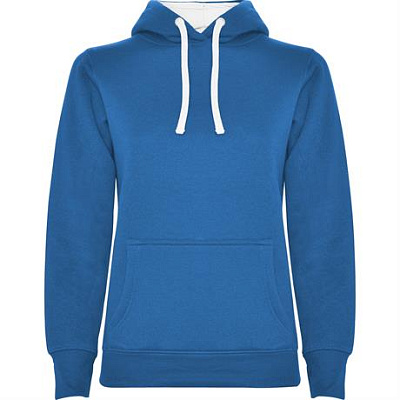 Толстовка URBAN WOMAN женская, КОРОЛЕВСКИЙ СИНИЙ/БЕЛЫЙ S (Королевский синий/белый)