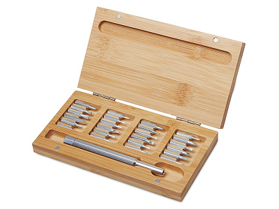 Набор отверток Book 24-в-1 (Серебристый, натуральный) Набор отверток Book 24-в-1 (Серебристый, натуральный)