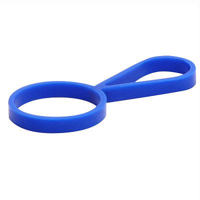 Кольцо-держатель силиконовое для термобутылки Olivia  (Синий)