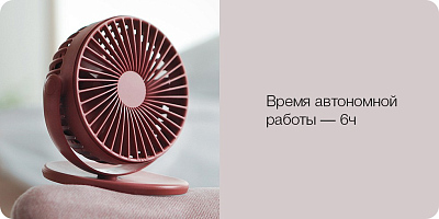 Портативный вентилятор на клипсе Solove F3, темно-синий
