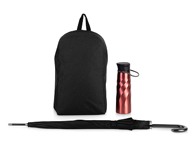 Набор с бутылкой и зонтом Water element (Красный)