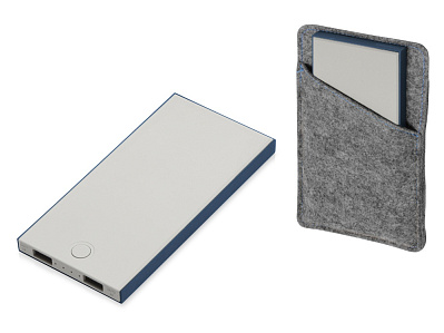 Внешний аккумулятор NEO NS100B, 10000mAh (Серый/синий)