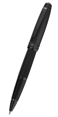 Ручка-роллер Cross Bailey Matte Black Lacquer. Цвет - черный.