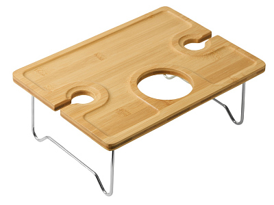 Столик бамбуковый на складных ножках Barolo (Натуральный)