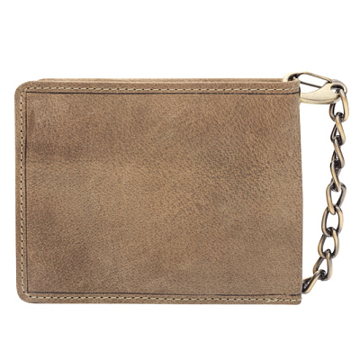 Бумажник KLONDIKE «Harry Eagle», натуральная кожа в коричневом цвете, 12,5 х 10 см