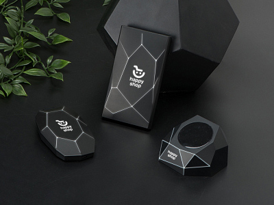 Внешний беспроводной аккумулятор Geo Wireless с подсветкой лого, 5000 mAh