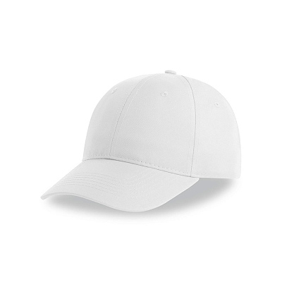 Бейсболка RECY SIX, 6 клиньев, застежка на липучке (Белый)