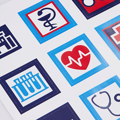 Стикерпак бумажный Industry, здравоохранение