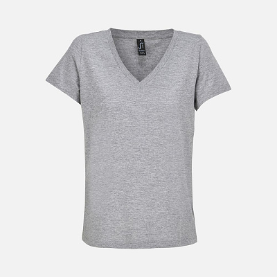 Футболка женская Regent Women с V-образным вырезом  (Серый меланж)