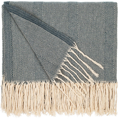 Плед «Сенеж», серо-синий (Серый)