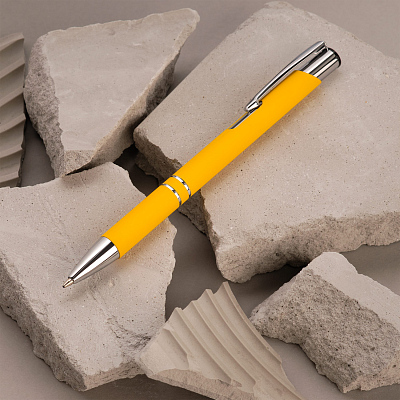 Шариковая ручка Альфа (Alpha), желтая