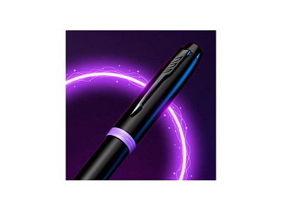 Ручка шариковая Parker IM Vibrant Rings Flame Amethyst Purple