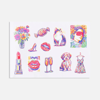 Стикерпак UV-DTF Thematik для женщин