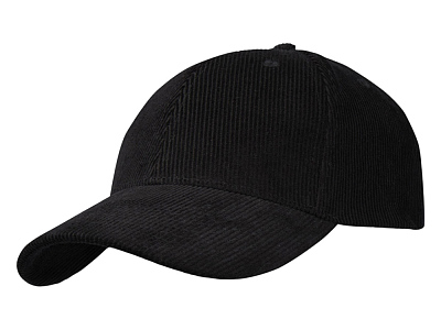 Бейсболка Hutton из переработанного хлопка (Чёрный)