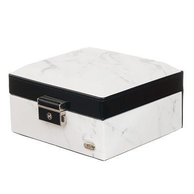 Шкатулка для украшений Jardin D'Ete, цвет белый мрамор, 13,2 х 12,3 х 7,8 см