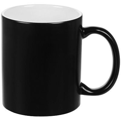 Кружка «Хамелеон», глянцевая, черная (Чёрный)