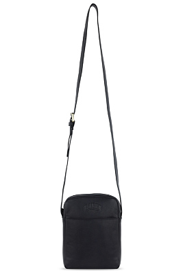 Сумка через плечо KLONDIKE RUSH «Faye», натуральная кожа в черном цвете, 18 х 21 х 4,5 см