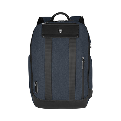 Рюкзак VICTORINOX Architecture Urban2 City Backpack 14'' , полиэстер / кожа, 30x19x42 см, 17 л (Синий)
