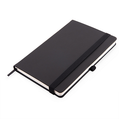 Бизнес-блокнот А5 FLIPPY, формат А5, в линейку (Чёрный)