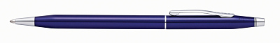 Шариковая ручка Cross Classic Century Translucent Blue Lacquer, цвет ярко-синий